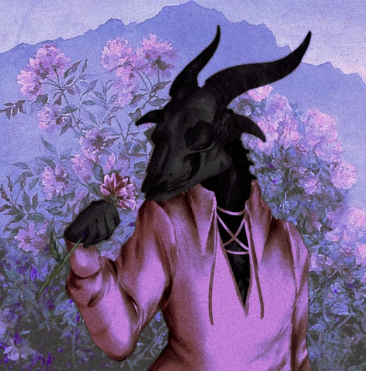 goat-with-roses-n